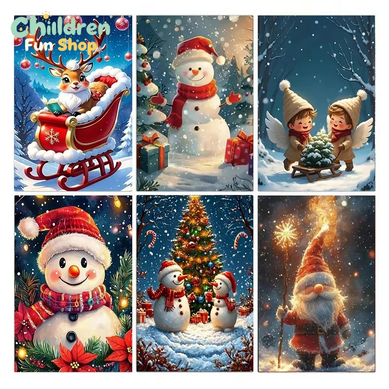 Resin Art Work - Weihnachts-Diamantmalerei 5D, Diamantmalerei-Set für Erwachsene und