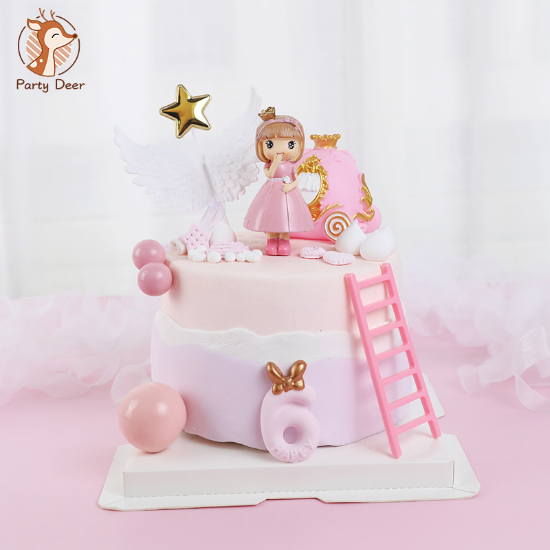 Resin Art Alphabet - Rosa Schloss Mädchen Bogen kleine Prinzessin