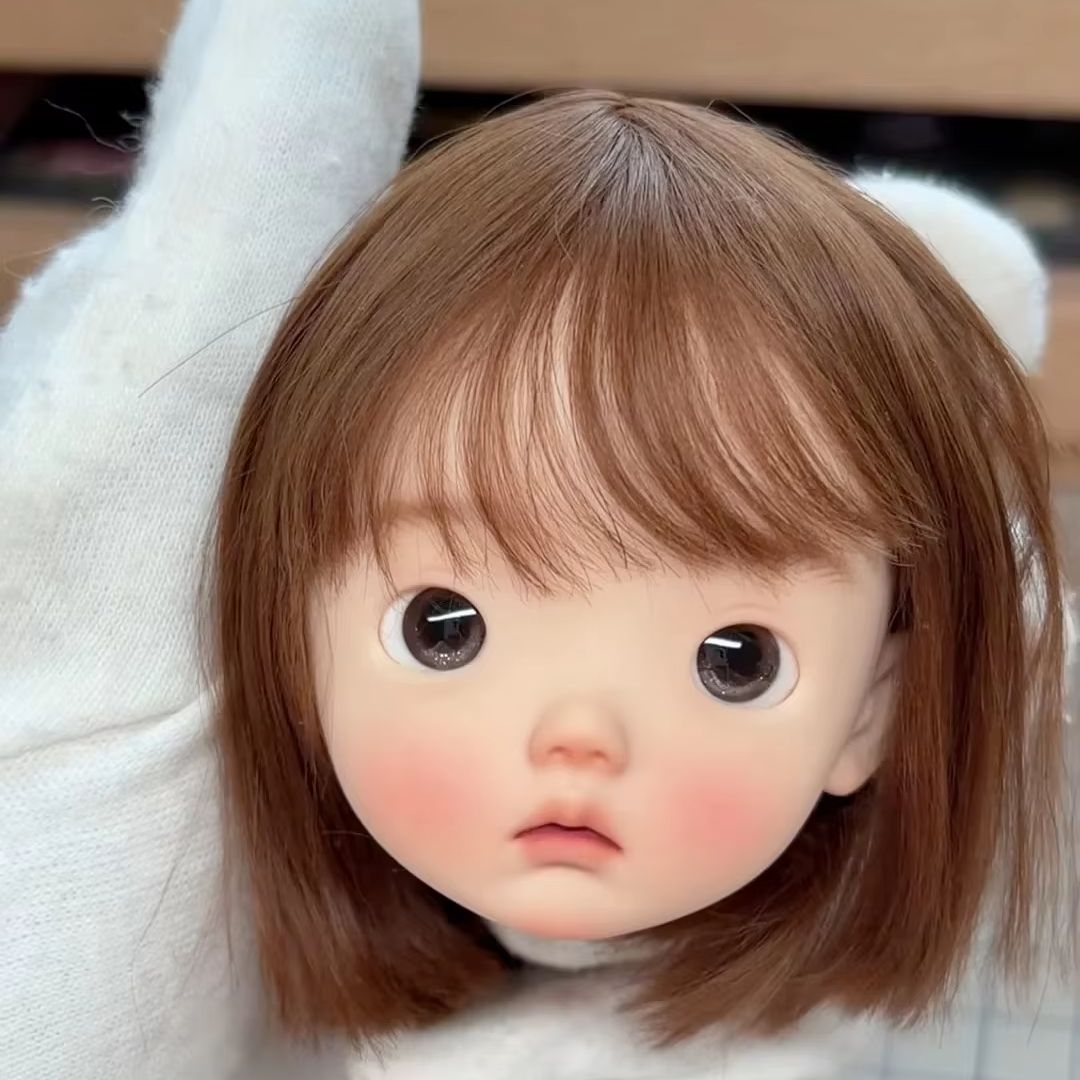 Resin Art Baby - Spielzeug-Baby-Engelpuppen Einzelkopf zum Verkauf 1/6 BJD-Puppen-Make-up-Kopf