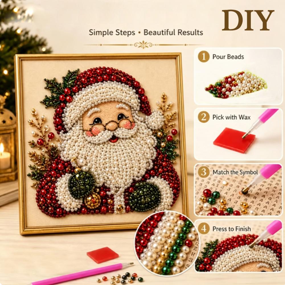 Weihnachtsmann Perlen-Kunst DI – Resin Art Work Bewertung und Preis