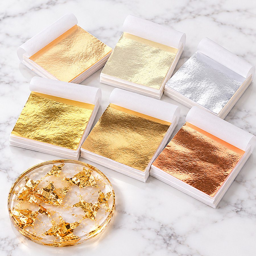 100 Blatt Goldfolienpapier für – Resin Art Wedding Gift Bewertung und Preis